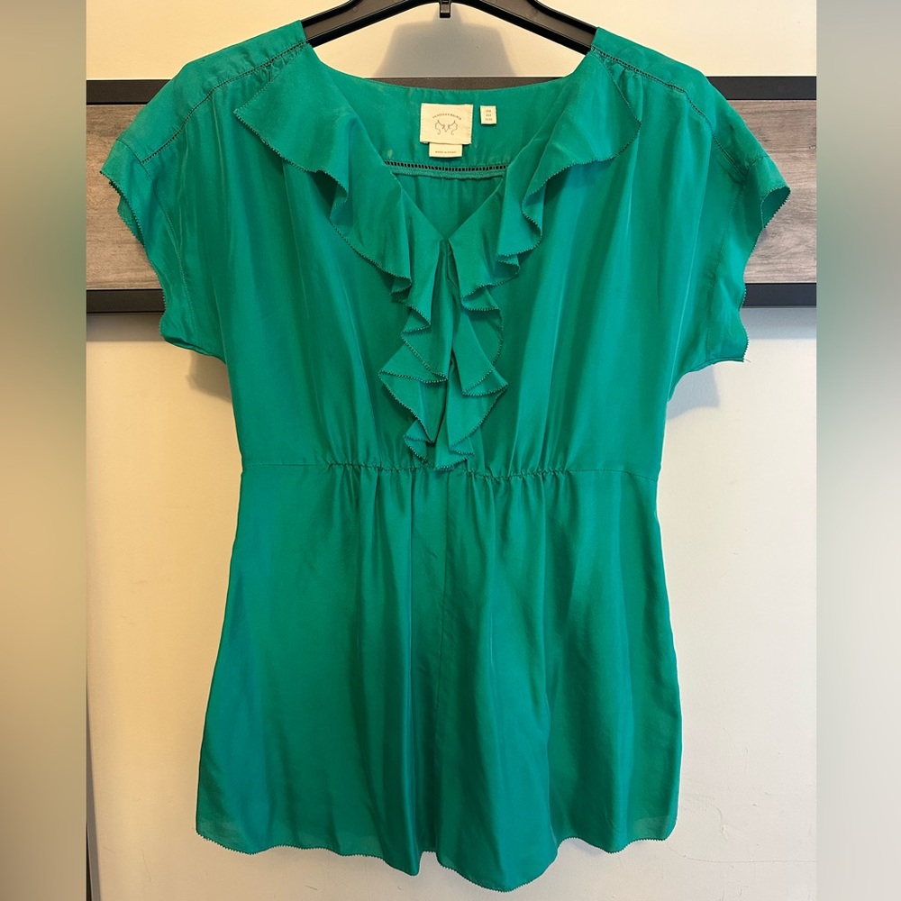 Anthropologie Vanessa Virginia Cressida silk blouse